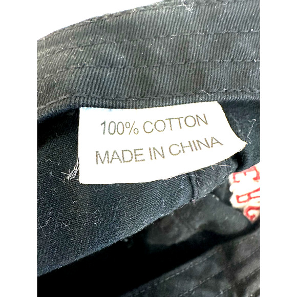 Hooters Cook’s Couture Adult Black Baseball Cap w/Red Caption and Tan Skull - Picture 7 of 7